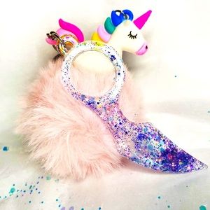 Keychains with unicorn Pom Pom